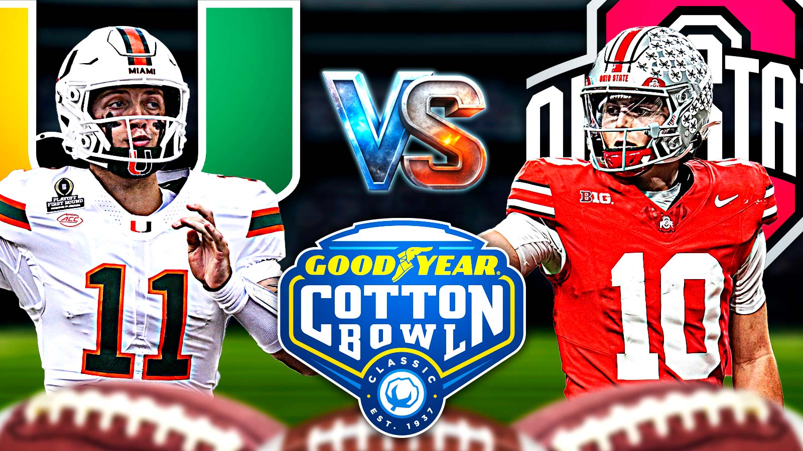 Miami vs. Ohio State prediction, odds, pick for CFP quarterfinal at the Cotton Bowl