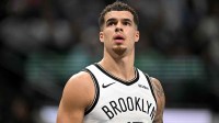 Brooklyn Nets forward Michael Porter Jr. (17) looks on during the second quarter against the Dallas Mavericks at the American Airlines Center.