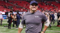 Seattle Seahawks head coach Mike MacDonald walks off the field after a victory over the Atlanta Falcons at Mercedes-Benz Stadium.