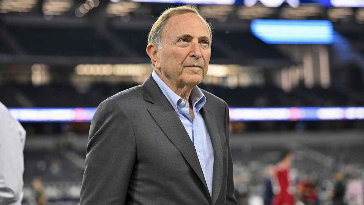 NHL commissioner Gary Bettman looks on before the game between the Dallas Cowboys and the Arizona Cardinals at AT&T Stadium.