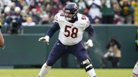 Chicago Bears offensive tackle Darnell Wright (58) during the game against the Green Bay Packers at Lambeau Field.