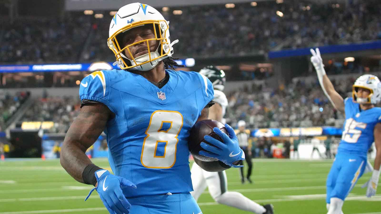 Omarion Hampton shouts out Jim Harbaugh for unwavering belief