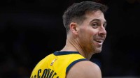 Pacers guard T.J. McConnell smiles