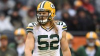 Green Bay Packers linebacker Clay Matthews (52) looks on during against the Chicago Bears a game at Soldier Field. The Packers won 23-16.