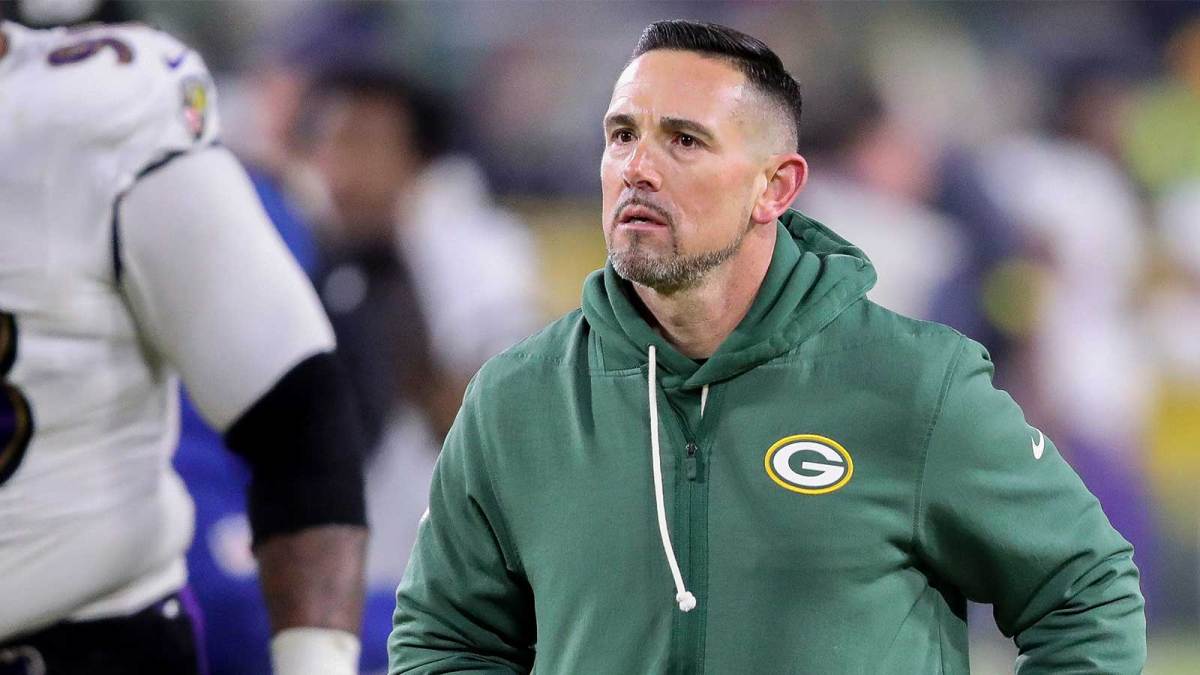 Green Bay Packers head coach Matt Lafleur runs off of the field after a game against the Baltimore Ravens on Saturday, December 27, 2025, at Lambeau Field in Green Bay, Wis. The Ravens won the game, 41-24.