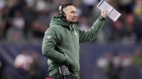 Green Bay Packers head coach Matt Lafleur is shown during the third quarter of their game Saturday, December 20, 2025 at Soldier Field.