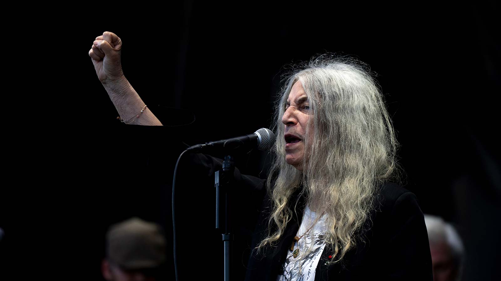Patti Smith performing in 2023.