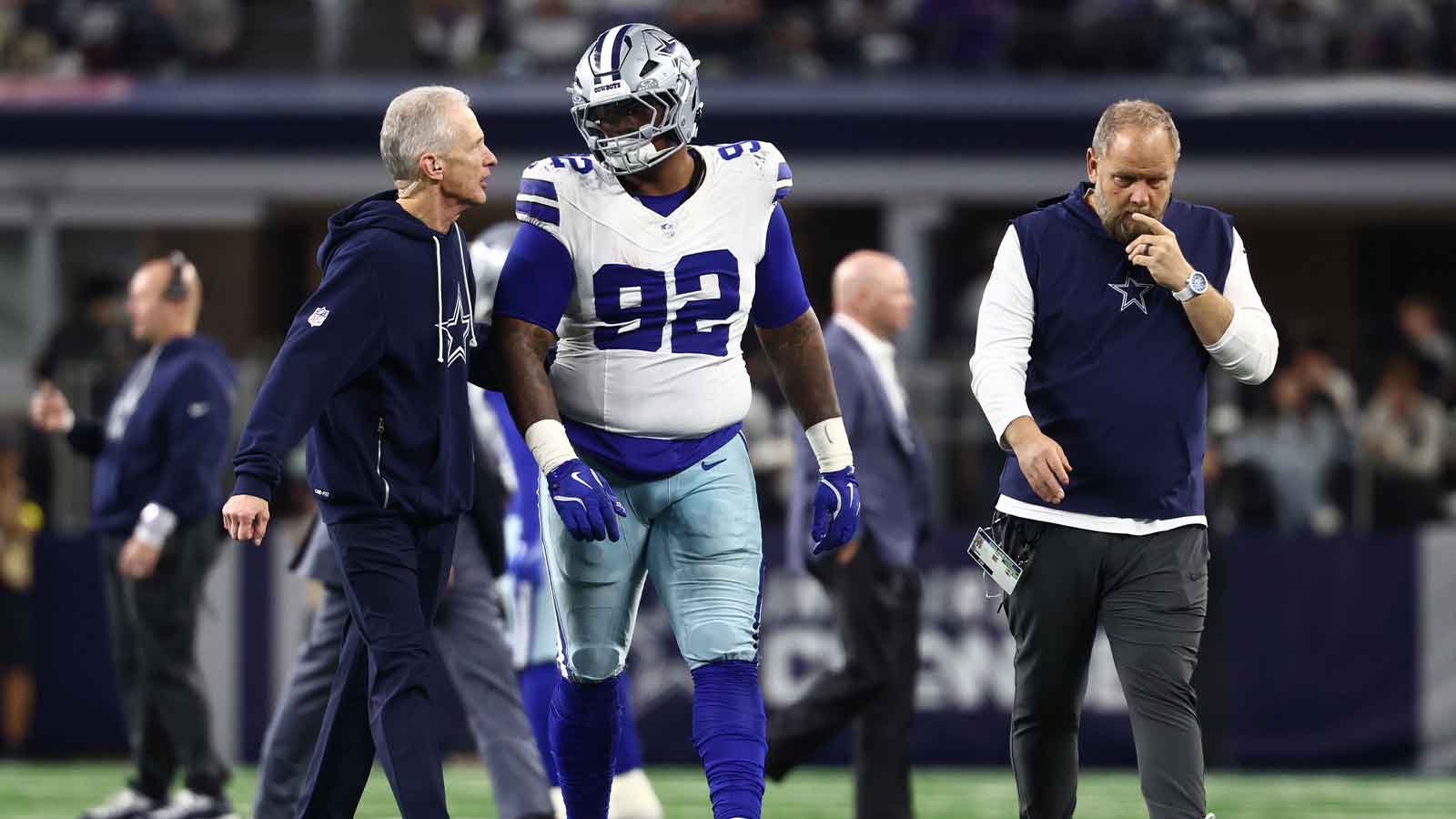 Cowboys’ Quinnen Williams returns to practice amid concussion, CeeDee Lamb still absent
