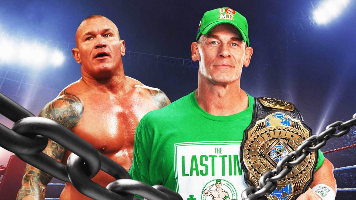 WWE stars John Cena and Randy Orton