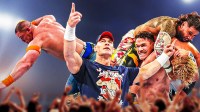 WWE Superstar John Cena during various matches from his farewell tour.