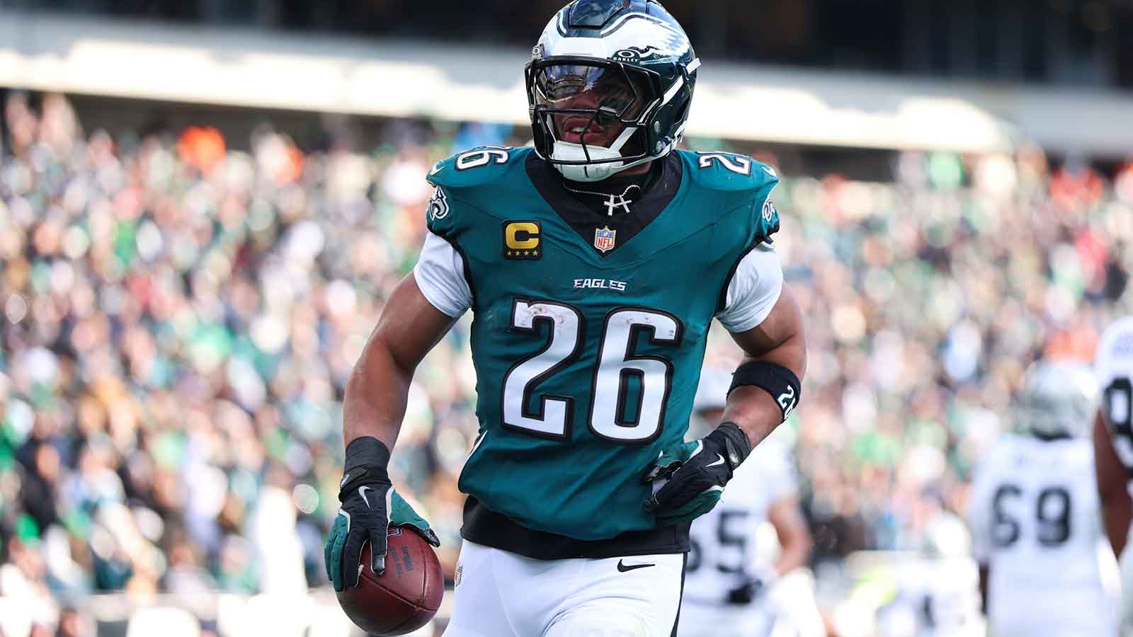 Eagles’ Saquon Barkley not taking 1,000-yard milestone for granted despite frustrating season