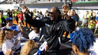 Recording artist Snoop Dogg greets fans prior to the Miami (OH) RedHawks game against the Fresno State Bulldogs during the Snoop Dogg Arizona Bowl at Casino Del Sol Stadium.