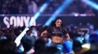 Retired WWE Superstar Sonya Deville at the Royal Rumble.
