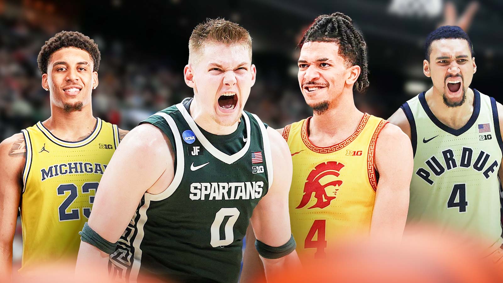 Yaxel Lenderborg, Jaxon Kohler, Chad Baker-Mazara, Trey Kaufman Renn. All together.