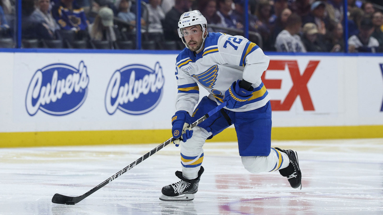 Justin Faulk’s ‘measuring stick’ take after Blues loss to Lightning