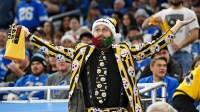 Fans look on during the game between Detroit Lions and Pittsburgh Steelers at Ford Field. Mandatory Credit: Lon Horwedel-Imagn Images