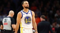 Golden State Warriors guard Stephen Curry (30) reacts against the Phoenix Suns in the second half at Mortgage Matchup Center.