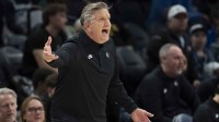 Timberwolves coach Chris Finch was ejected just six minutes into the Thunder game after a heated exchange with officials.