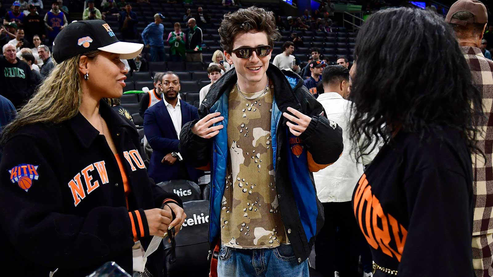 Timothee Chalamet reveals to Carmelo Anthony why he skipped Met Gala for Knicks playoff game