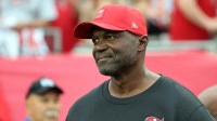 Tampa Bay Buccaneers head coach Todd Bowles prior to the game against the Buffalo Bills at Raymond James Stadium.