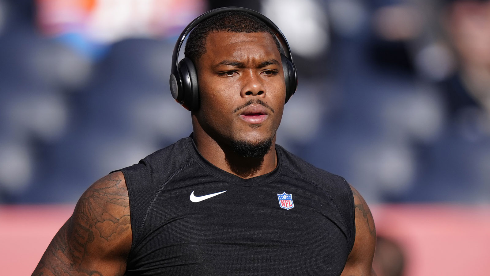 Jacksonville Jaguars defensive end Travon Walker (44) before the game against the Denver Broncos at Empower Field at Mile High.