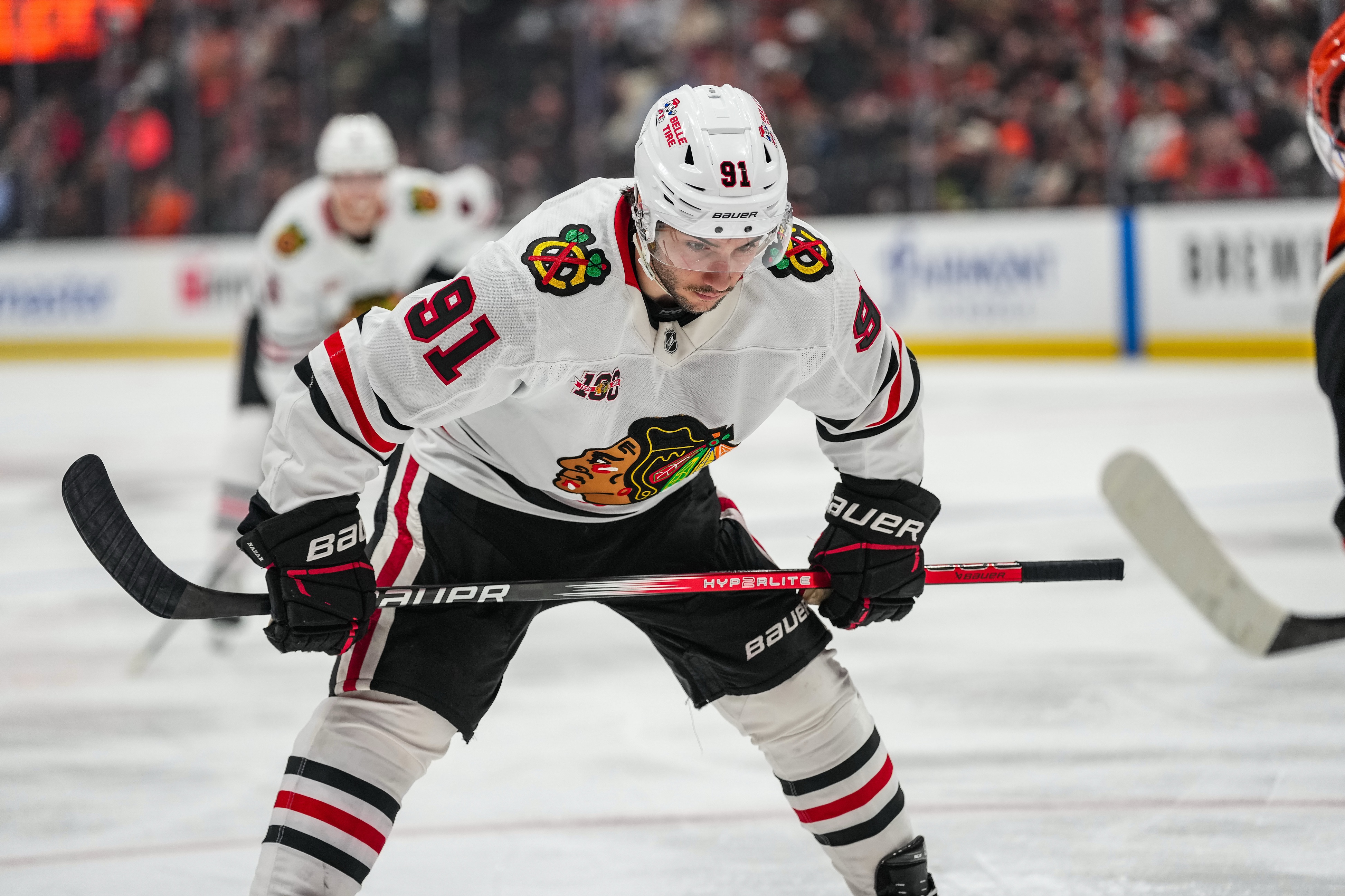 Blackhawks’ Frank Nazar out at least 4 weeks after taking puck to the face