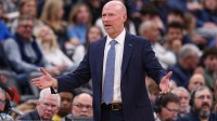 Villanova Wildcats head coach Kevin Willard reacts during the second half against the Seton Hall Pirates at Prudential Center.