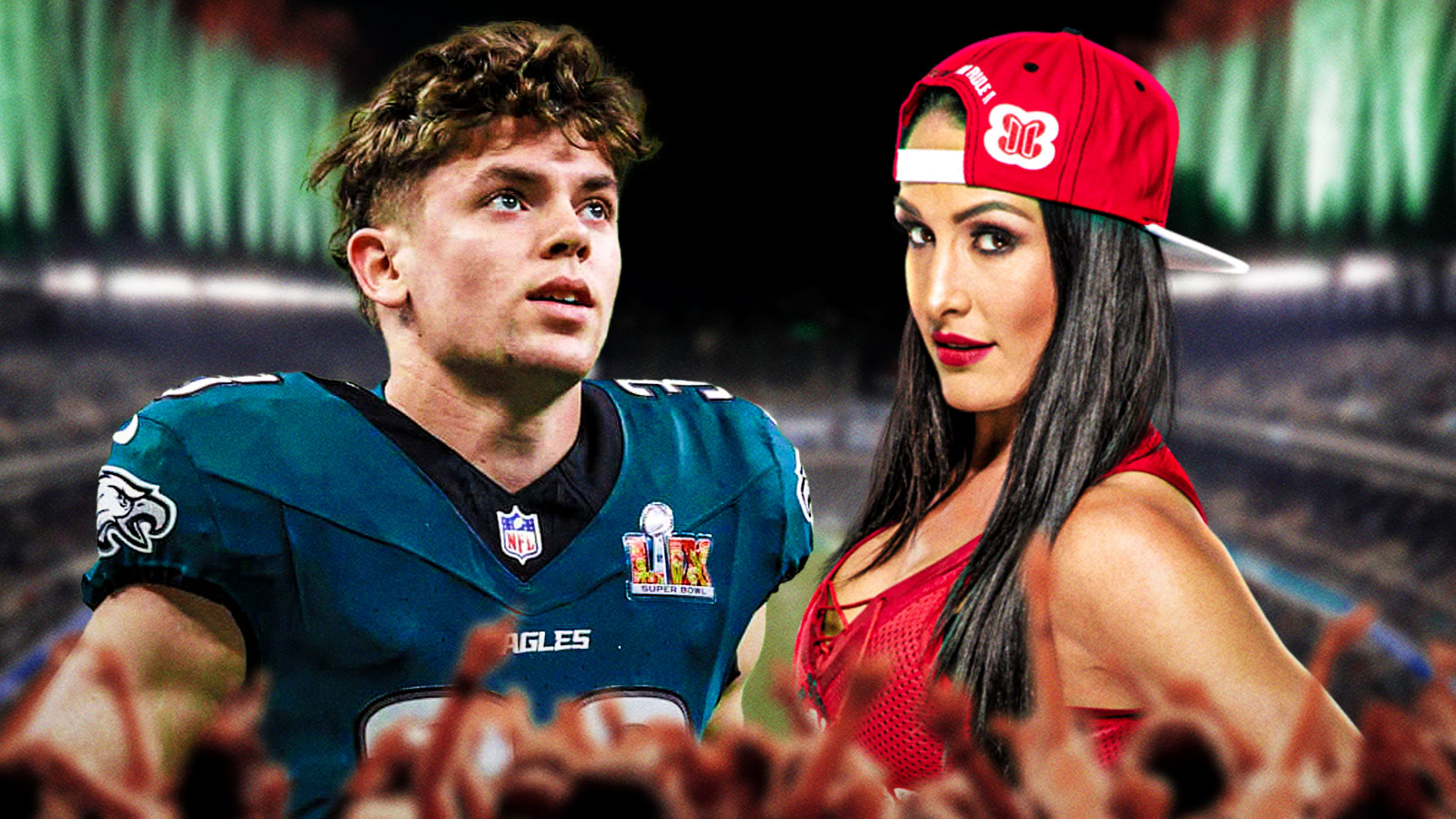 Nikki Bella posing at Cooper DeJean’s locker has fans shipping them