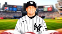 Graphic with Cade Winquest in a New York Yankees jersery