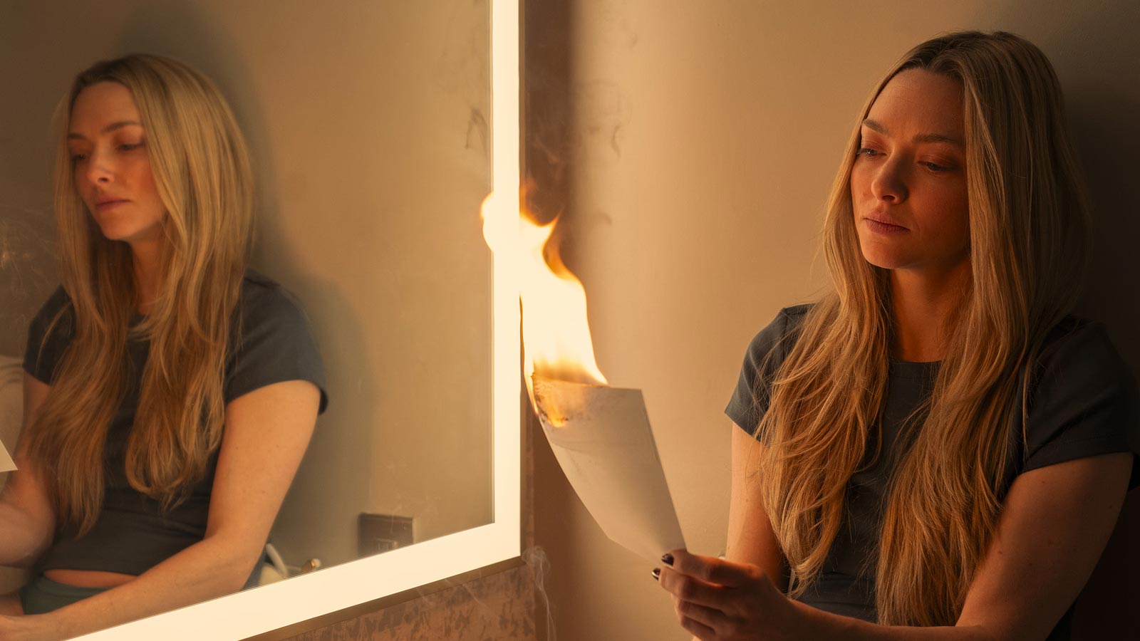 Amanda Seyfried in Paul Feig's new movie, The Housemaid.