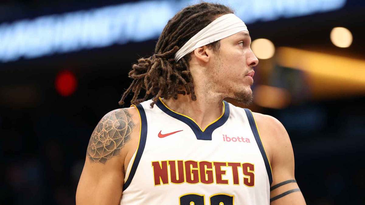 Denver Nuggets forward Aaron Gordon (32) looks on during the first half against the Washington Wizards at Capital One Arena.