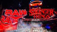 WWE RAW and Stranger Things logo
