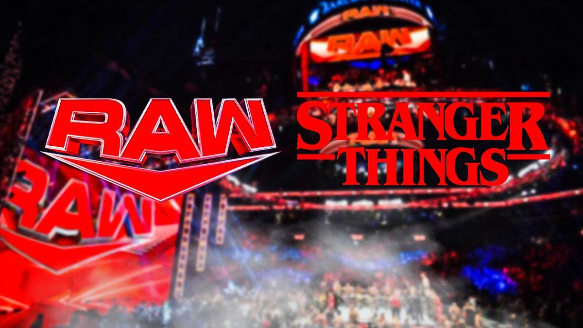 WWE RAW and Stranger Things logo