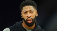 Dallas Mavericks forward Anthony Davis (3) before the game against the Golden State Warriors at Chase Center.