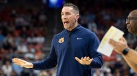 Auburn Tigers head coach Steven Pearl talks with his team as Auburn Tigers take on Texas A&M Aggies at Neville Arena in Auburn, Ala. on Tuesday, Jan. 6, 2026.