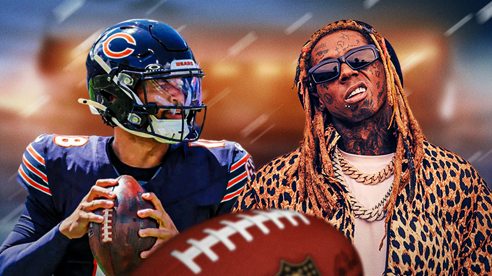 Caleb Williams dunks on Lil Wayne with ‘Iceman’ mic drop