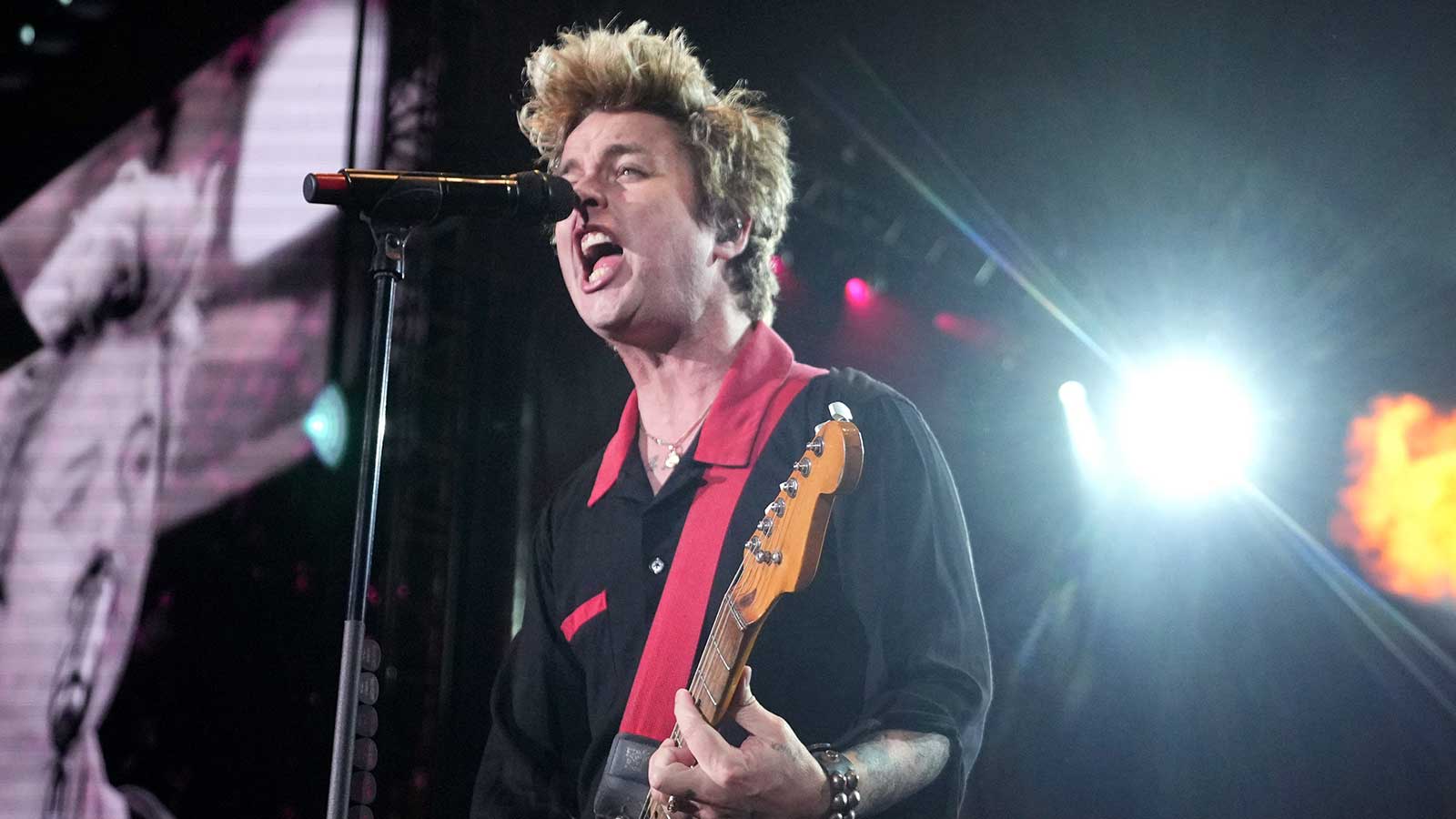 Lead singer of Green Day Billie Joe Armstrong.