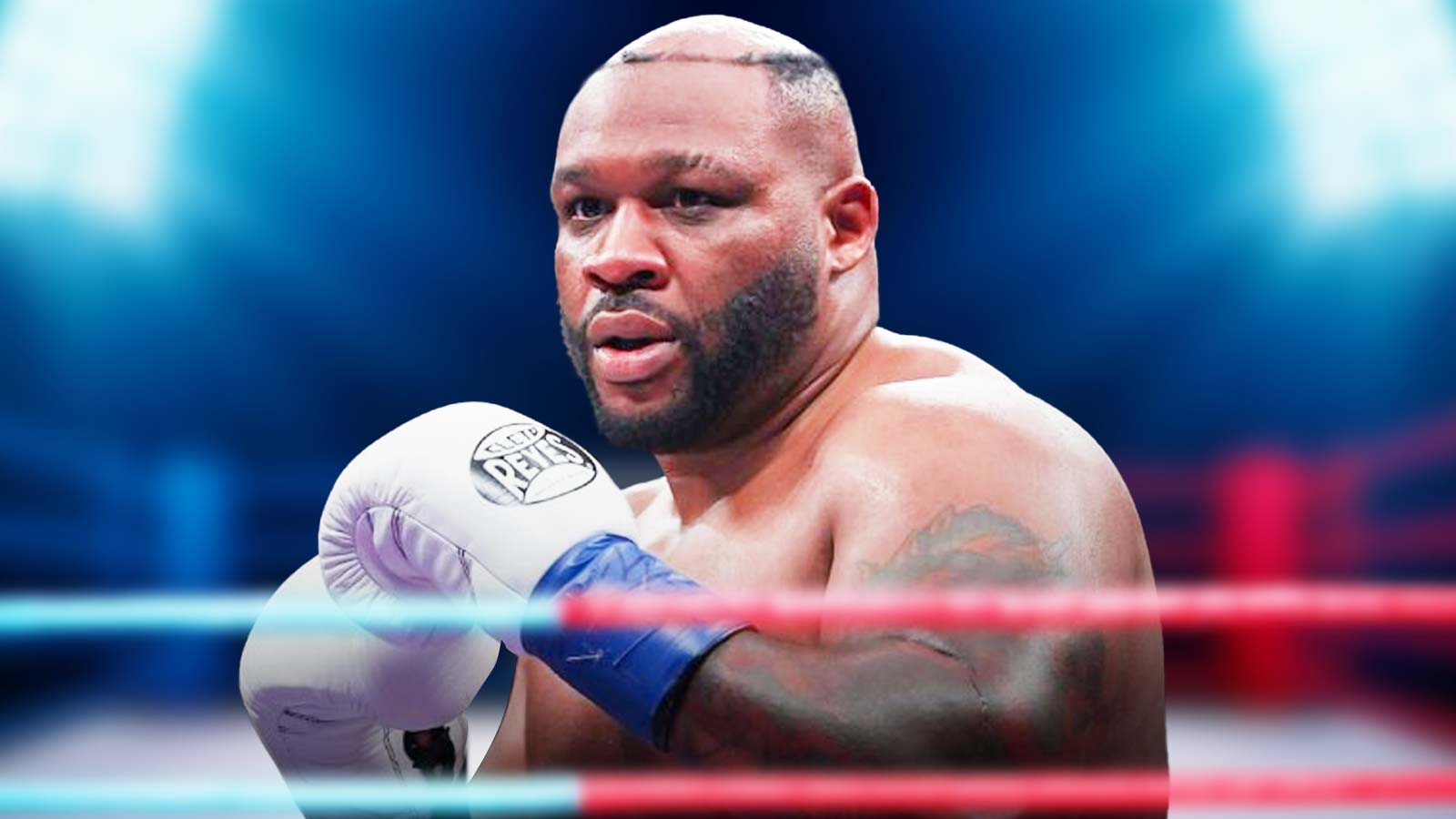 Boxer Jarrell Miller throws hairpiece into the crowd during fight vs. Kingsley Ibeh