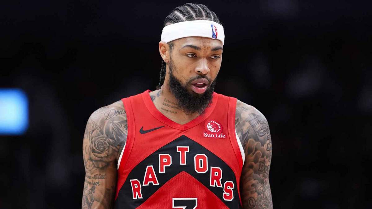 Toronto Raptors forward Brandon Ingram (3) looks on against the Denver Nuggets during the second half at Scotiabank Arena.