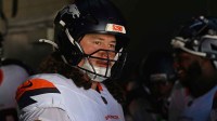 Denver Broncos center Luke Wattenberg (60) in the tunnel before game against the Philadelphia Eagles at Lincoln Financial Field.