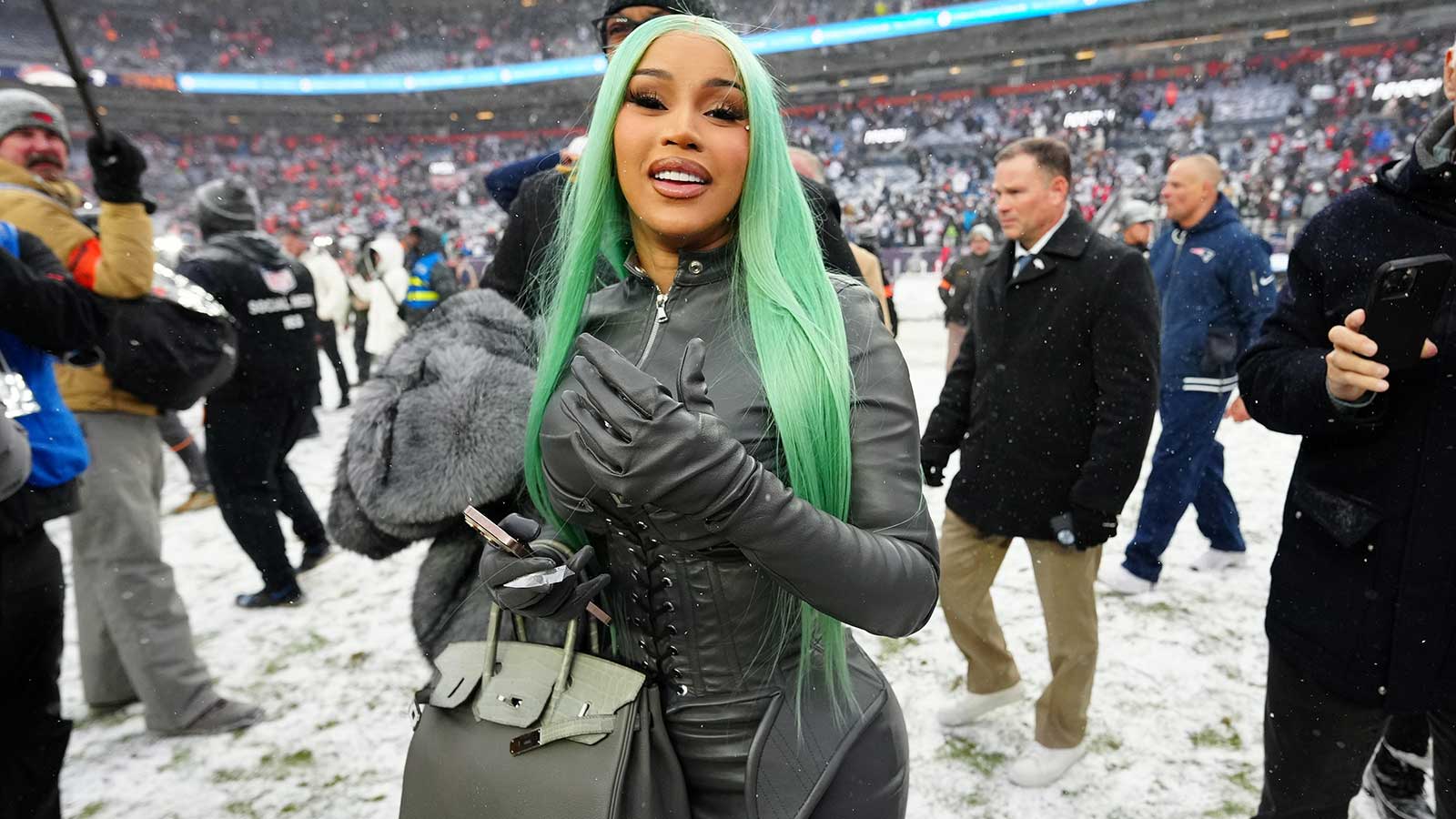 Not even a blizzard could stop Cardi B from being fired up for Patriots’ Super Bowl berth