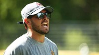 Former ASU quarterback Mike Bercovici works with the quarterbacks at Camp Tontozona on Aug. 10, 2019 near Kolhs Ranch, Ariz. Camp Tontozona 2019