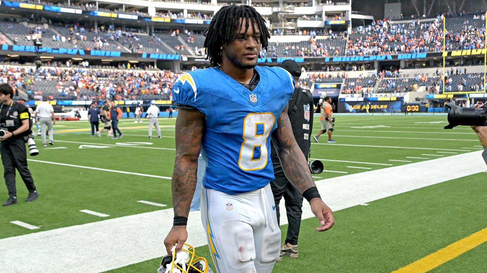 Chargers’ Omarion Hampton questionable for Patriots clash, expects to play