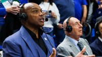 Charles Barkley interviews Kentucky Wildcats forward Mouhamed Dioubate after the game against the Indiana Hoosiers at Rupp Arena at Central Bank Center. Mandatory Credit: Jordan Prather-Imagn Images