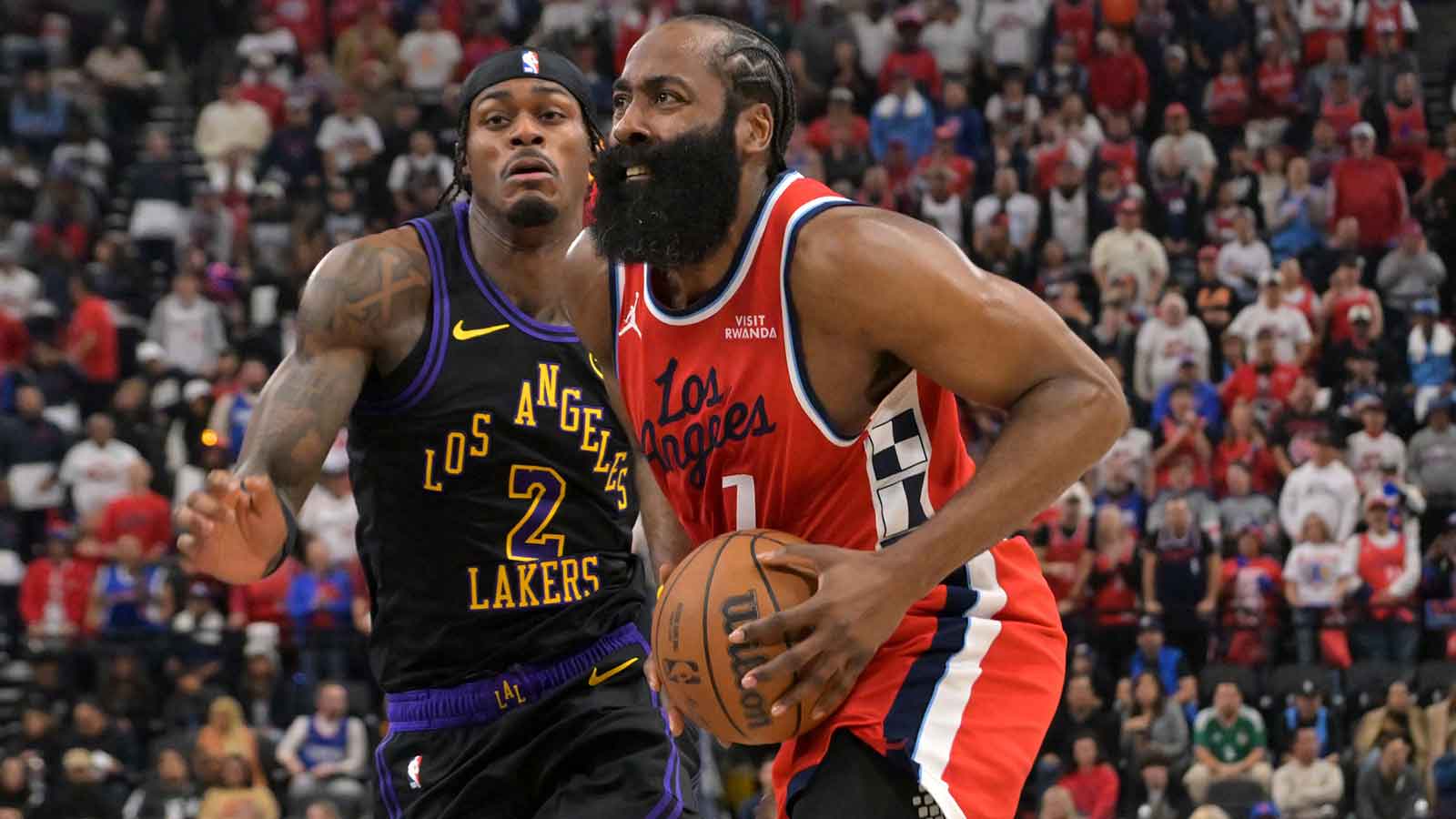 Clippers star James Harden’s instant reaction to big win over Lakers