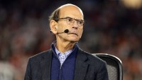 Paul Finebaum in attendance of the Mississippi Rebels against the Miami Hurricanes in the 2026 Fiesta Bowl and semifinal game of the College Football Playoff at State Farm Stadium.