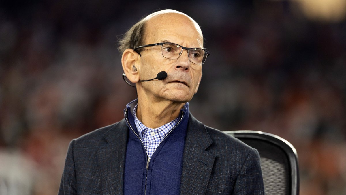 Paul Finebaum in attendance of the Mississippi Rebels against the Miami Hurricanes in the 2026 Fiesta Bowl and semifinal game of the College Football Playoff at State Farm Stadium.