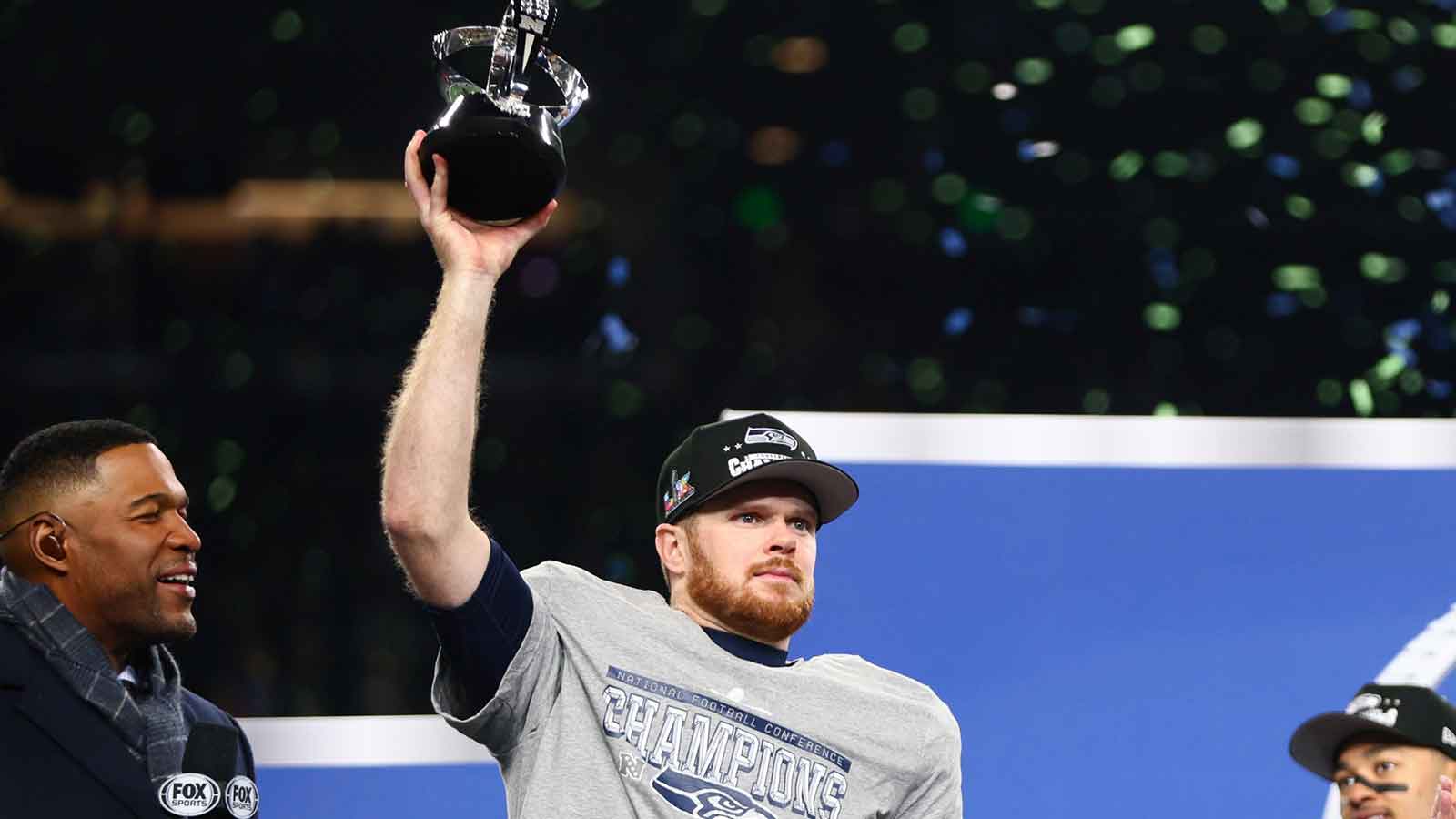 Seahawks’ Drew Lock drops confident take in Sam Darnold after NFC Championship Game