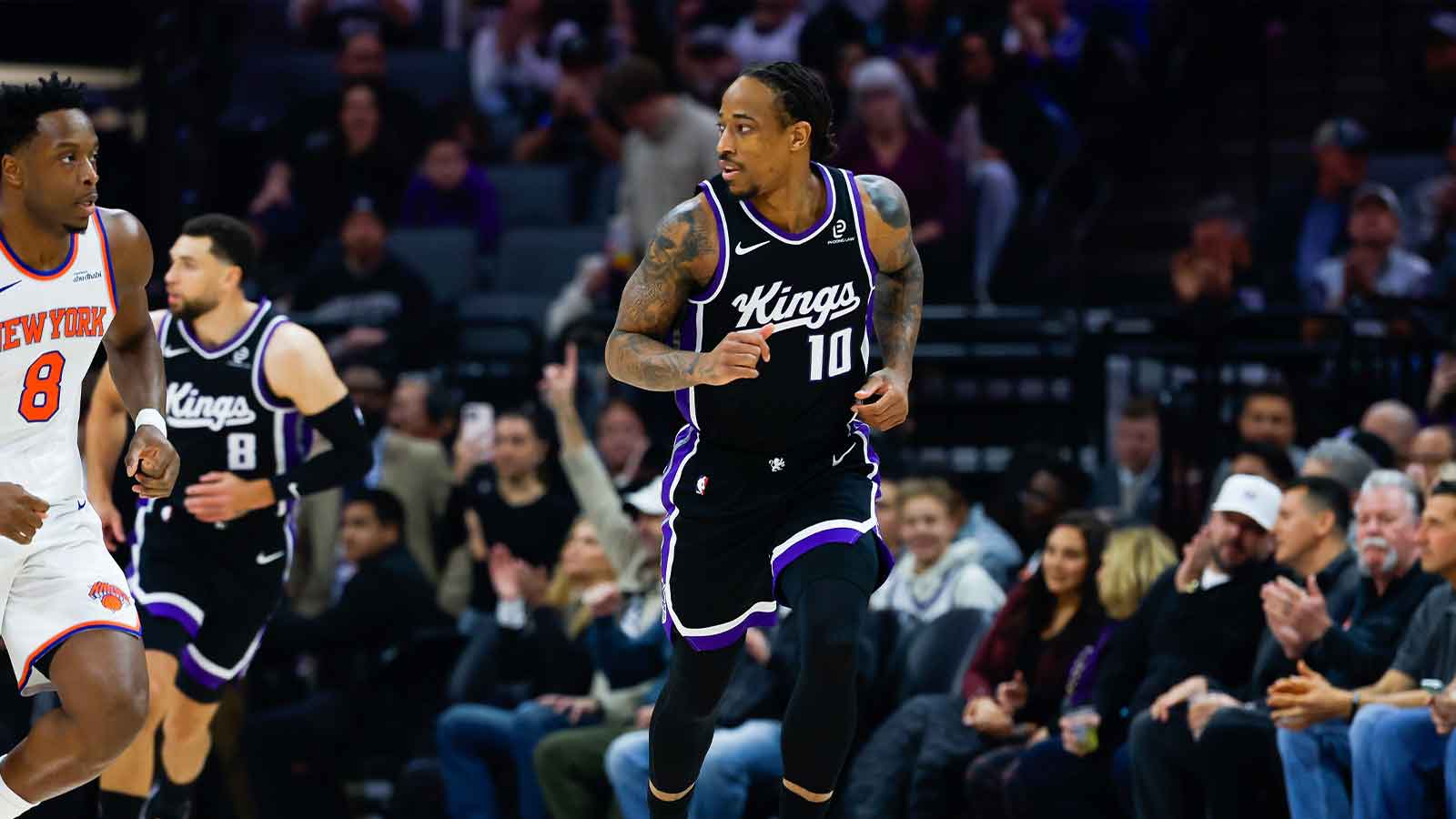 Watch Kings’ DeMar DeRozan pass Kevin Garnett on all-time scoring list vs. Knicks