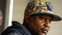 Tennessee Titans defensive coordinator Dennard Wilson speaks before minicamp practice at Ascension Saint Thomas Sports Park